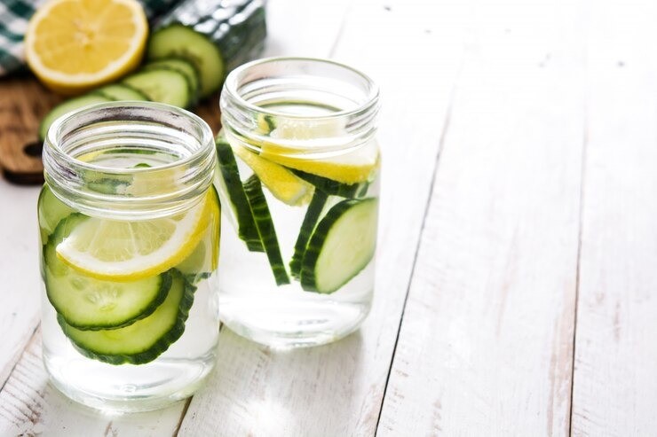 manfaat air timun, infused water timun, cara membuat air rendaman timun, timun untuk kolesterol, air timun untuk ibu menyusui, minuman sehat alami